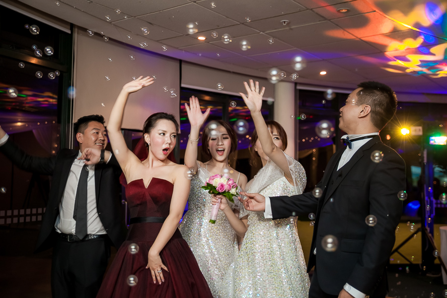 Bride and groom-reception