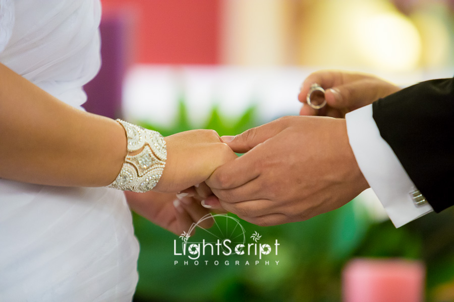 Groom and bride ring